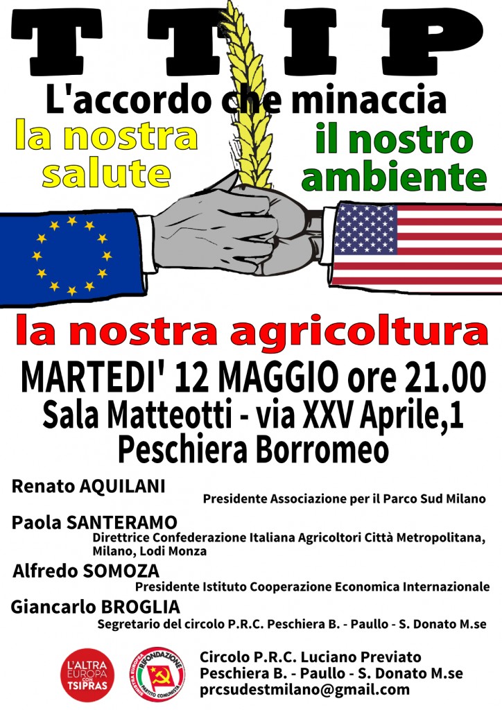 12 Maggio Milano Stop TTIP
