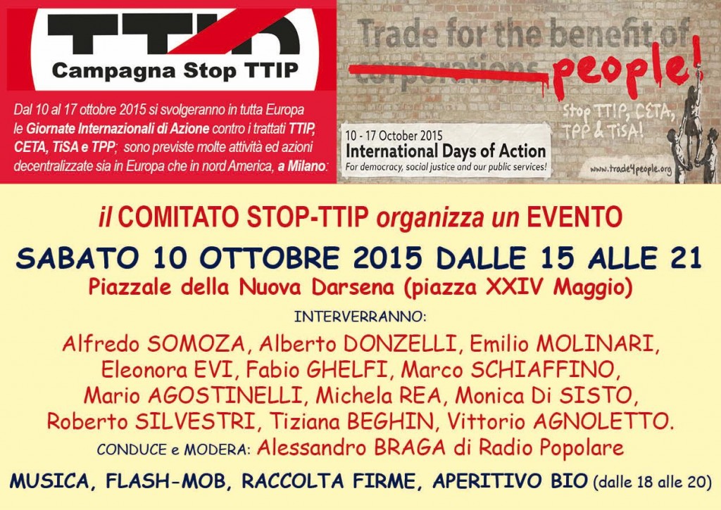 Stop TTIP 10 maggio 2015 Milano